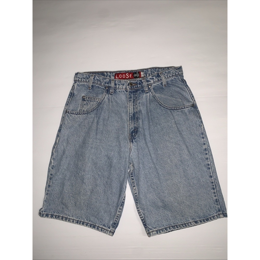 VTG 90s Levi's SilverTab Shorts Mens 34 Light Wash Denim Pleated Loose Baggy USA